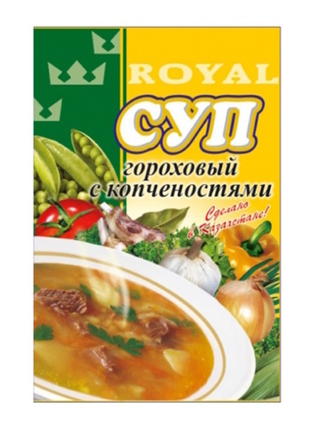 Суп гороховый с копченостями 65г. Роял Фуд