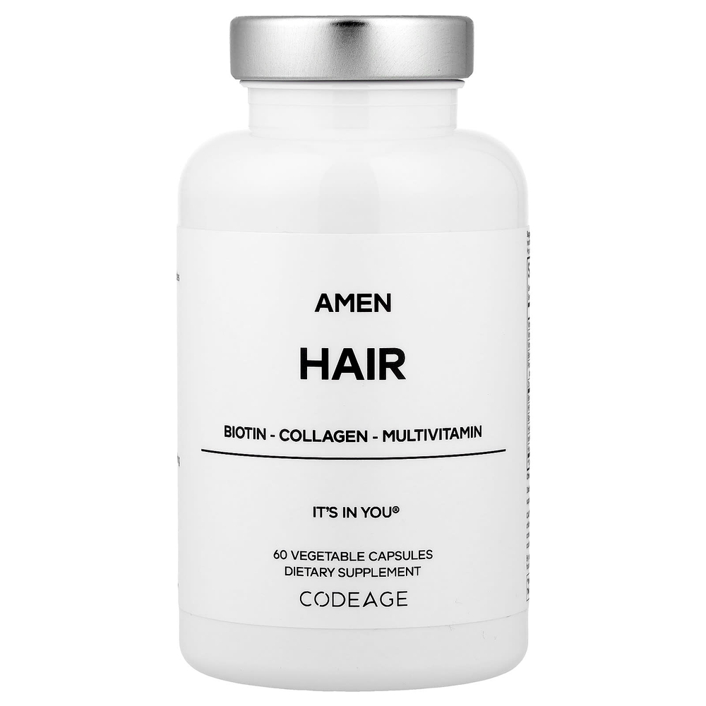 Codeage, Amen Hair, 60 растительных капсул