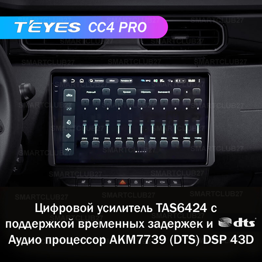 Teyes CC4 Pro 10,2" для Renault Duster, Arkana 2020-2021