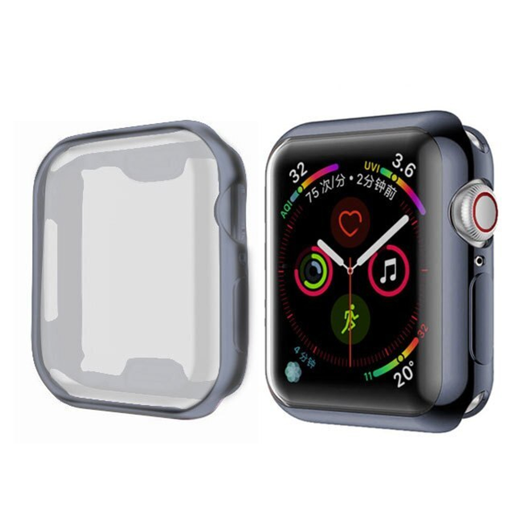 Чехол Apple Wathc 42мм силикон grey