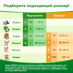 Трусики-подгузники Kioshi XL 36шт