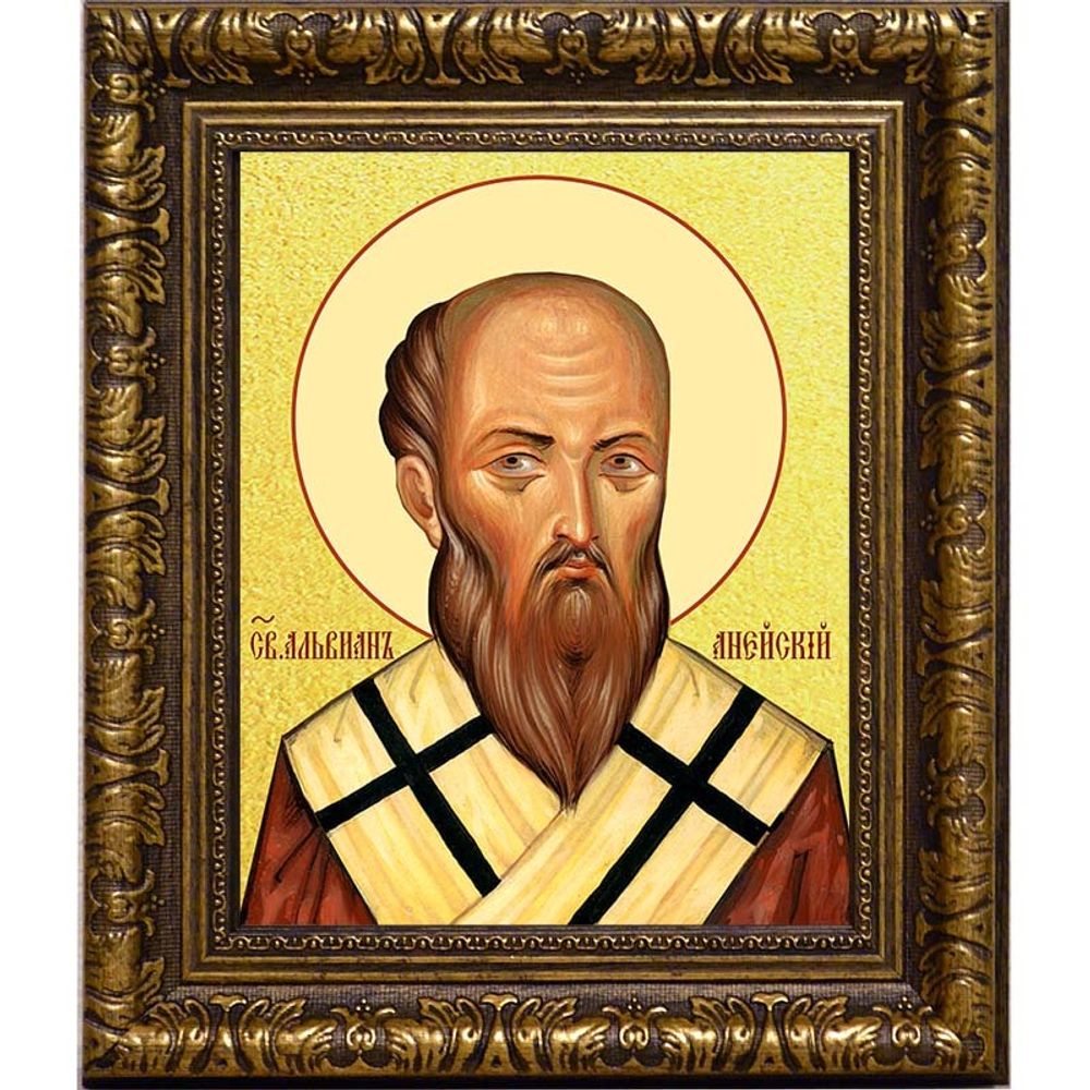 Альвиан Анейский Священномученик. Икона на холсте.