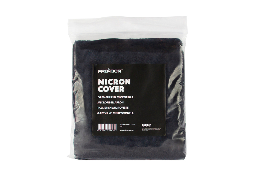 A302 Micron black cover / INNOVACAR LINE Фартук детейлера из микрофибры