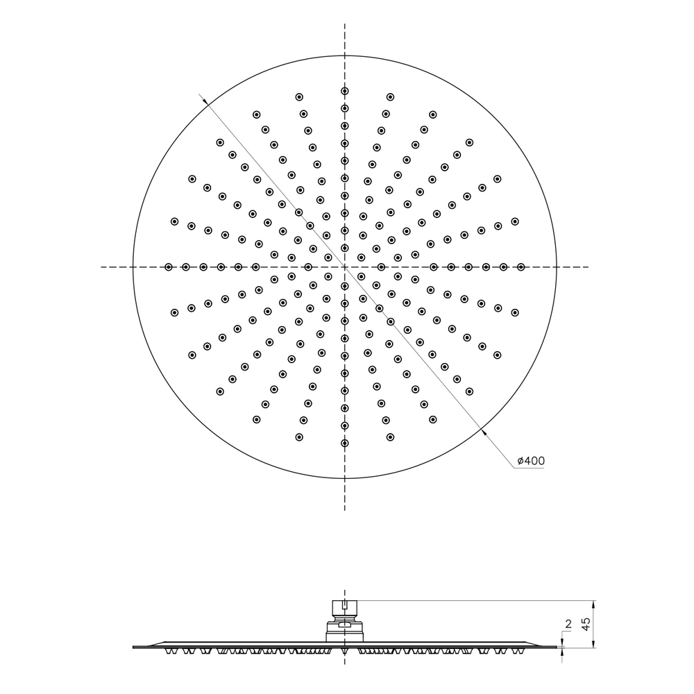 Лейка Lemark LM9483S для верхнего душа, 1-функциональная