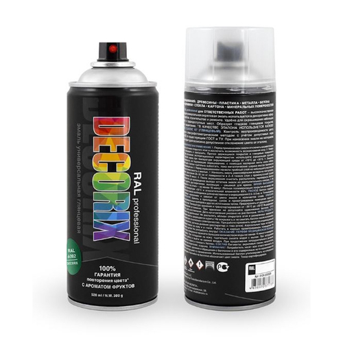 Эмаль аэроз. DECORIX акрил. Professional RAL 6002 лиственно-зеленый 520мл  0138-6002 DX