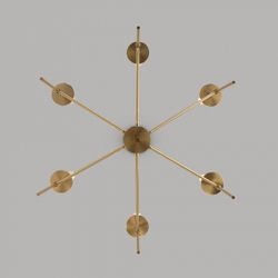 Люстра на штанге Eurosvet Anders 60142/6 латунь