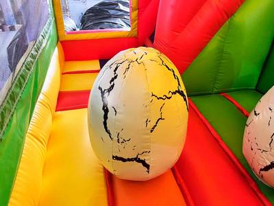 Коммерческий надувной батут «Динопарк 2» с крышей, 6*4*4,3 м