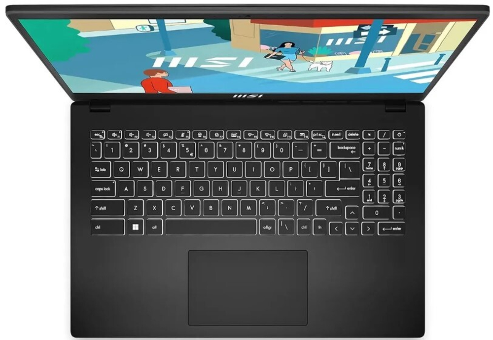 Ноутбук  MSI Modern 15H 15.6 ", Core i5, 8 Гб RAM, 512 Гб SSD, UHD Graphics, Черный