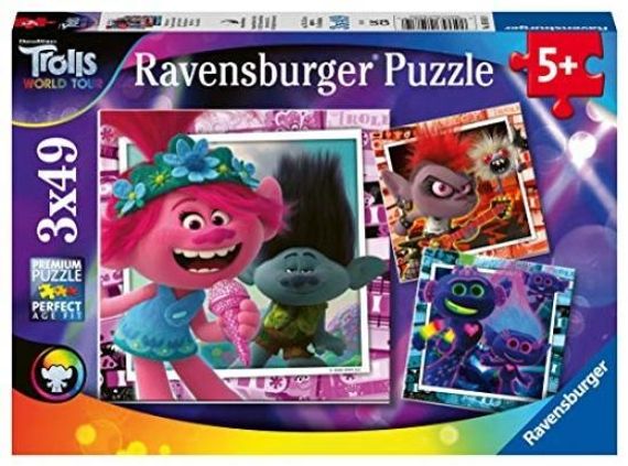 Puzzle Trolls 2,World Tour 3x49 pcs