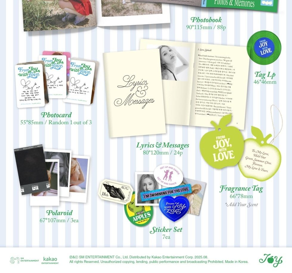 Альбом JOY - FROM JOY, WITH LOVE 1st Mini Album TIN CASE Version