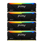 Оперативная память Kingston DDR4 64GB (4x16GB) 3200MHz PC-25600 FURY Beast RGB CL16 1.35V (KF432C16BB2AK4/64)