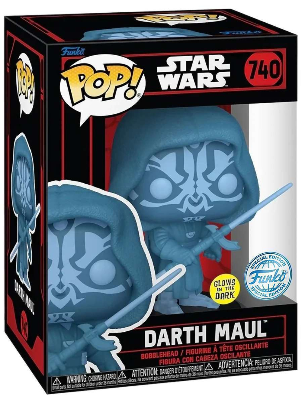 Фигурка Funko POP! Bobble Star Wars Darkside Darth Maul (Hologram) (GW) (Exc) (740) 82771