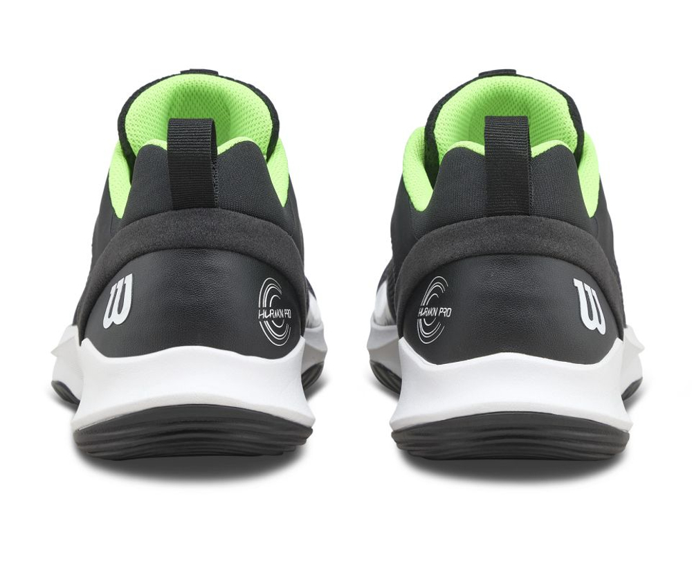 Мужские кроссовки для Падел Wilson Hurakn Pro V2 - black/white/green gecko