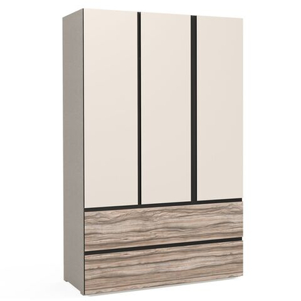 Шкаф 62.331 Арт. 62.331.0.33.542/384 Шенилл темный Cachmere (матовый)/ Ручка серая Мрамор Medio/