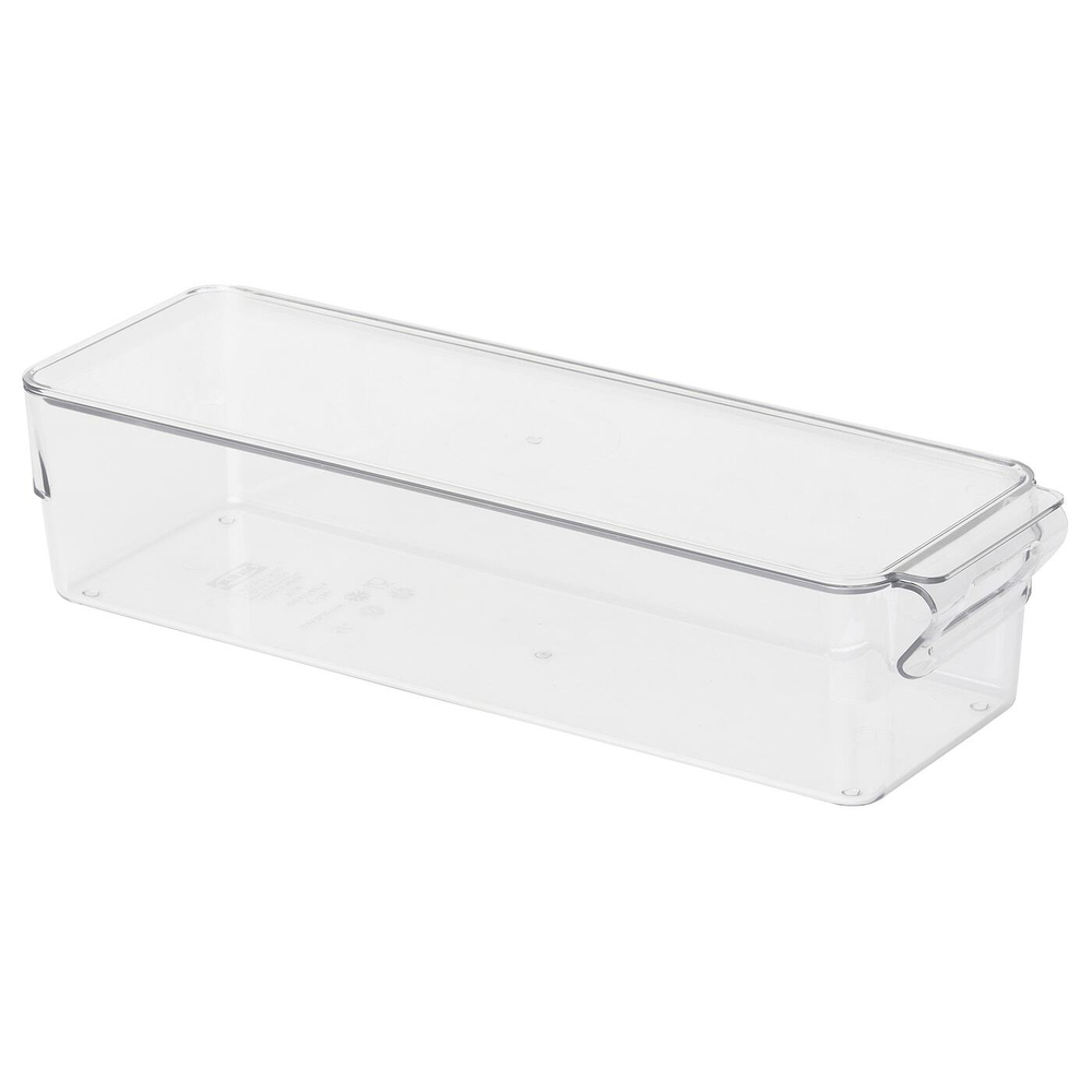 IKEA KLIPPKAKTUS  (ИКЕА КЛИППКАКТУС)  -  Контейнер для холодильника, прозрачный, 32x10x8 см