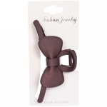 Заколка-краб для волос на блистере «Style Matte», бантик, микс 6 цветов, 11см