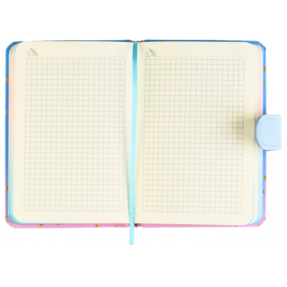 Ежедневник Basir на магните, формат А5, серия "Notes & Ideas", ПВХ переплет с напылением, 19*12.5 см, 112 листов, 4 цвета ассорти