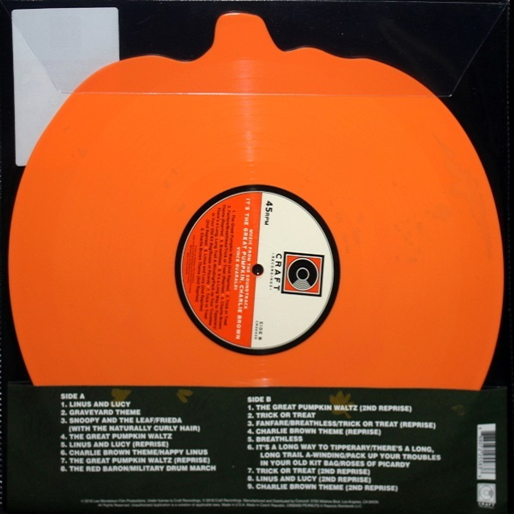 Soundtrack  / Vince Guaraldi: It's The Great Pumpkin, Charlie Brown (Coloured Vinyl)(LP)