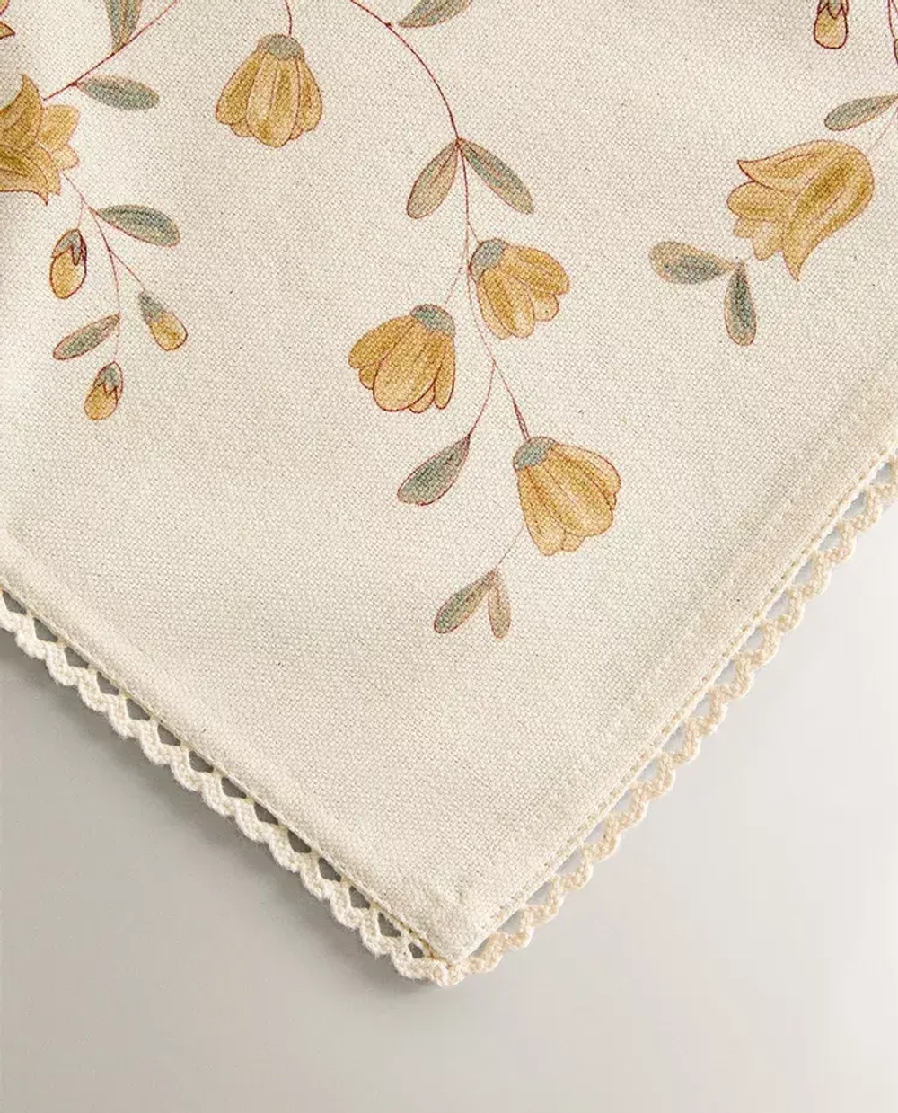 ZARA HOME САЛФЕТКА С ПРИНТОМ, ЗЕЛЕНЫЙ