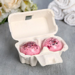 Набор из 2 бомбочек для ванны «Расцветай» с лепестками розы