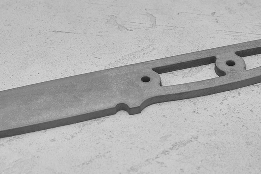 Заготовка для ножа, сталь Elmax 3,9мм. Модель "Бушкрафт-II" с клинком 125мм, ТО 61-62HRC