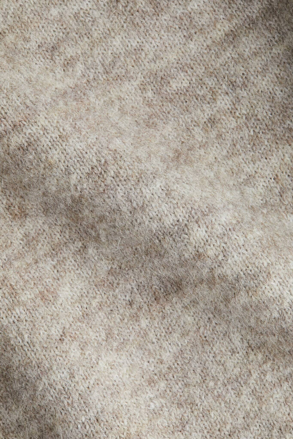 H&M Вязаный свитер, бежевый меланж