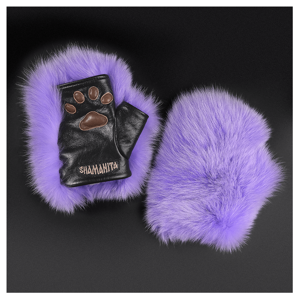 Митенки из меха «Полярная лисичка»