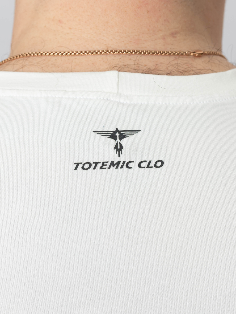Футболка хлопковая Totemic Clo , базовая, белая
