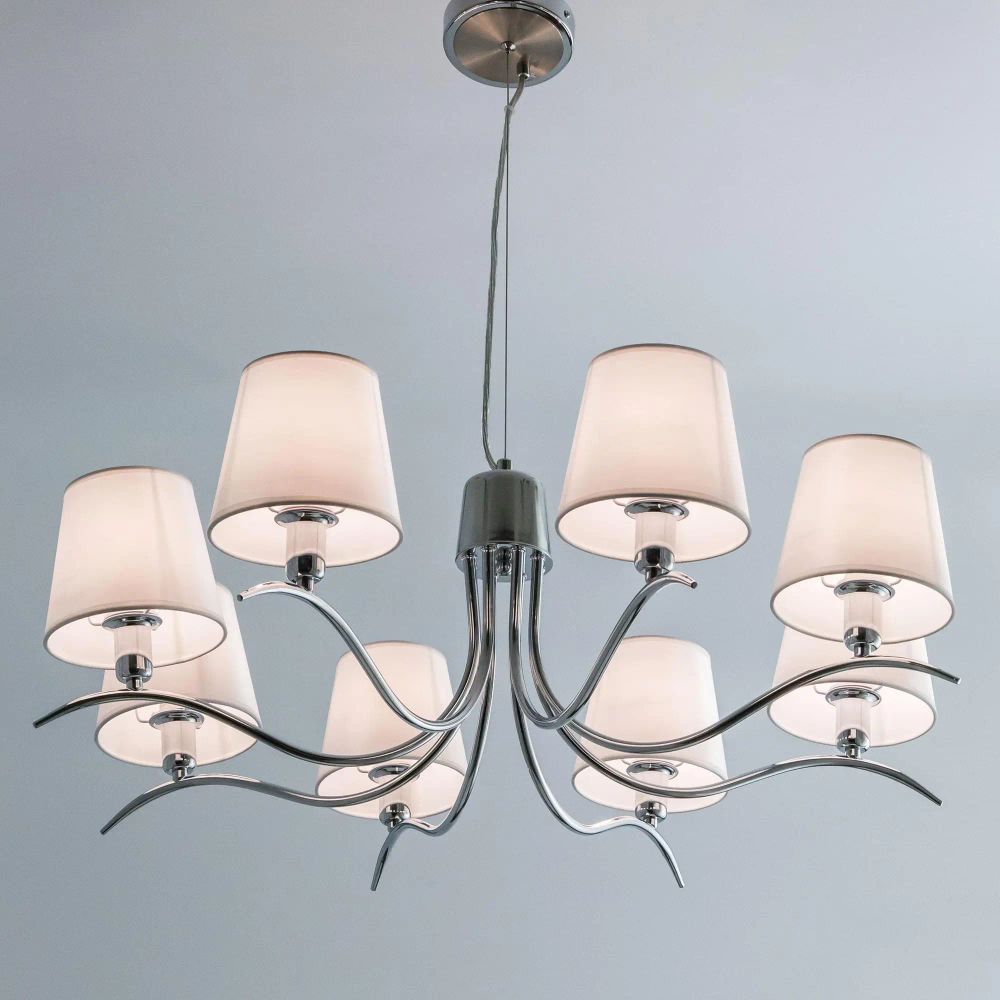 Citilux Эмма CL439181 Люстра подвесная с абажурами Хром