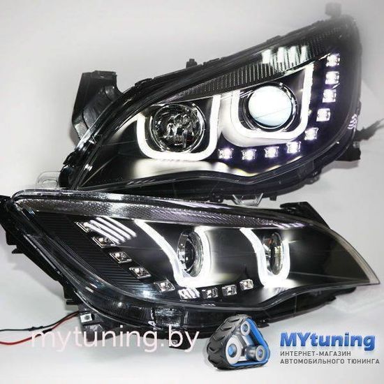 Передние фары Opel Astra J u style