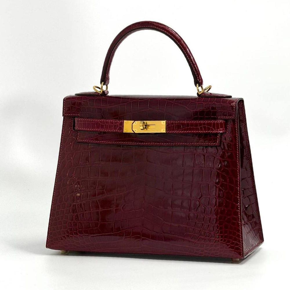 Сумка Hermes из кожи крокодила 28 см