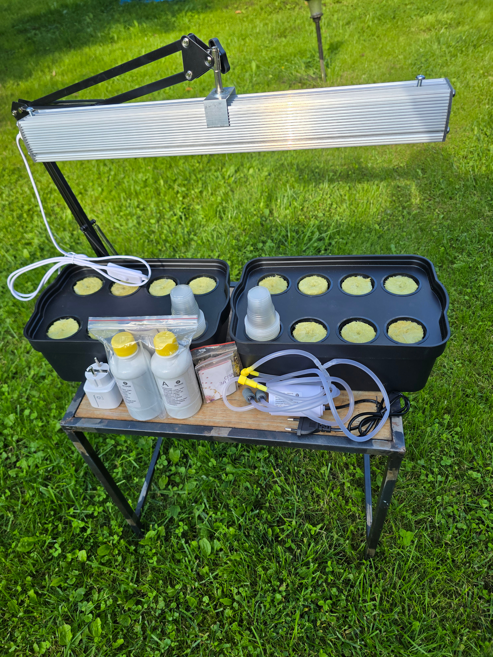 Система выращивания гидропоники с профессиональной фитолампой АГРОЛО Максимальная Смарт Блэк Эдишен с управлением через смартфон