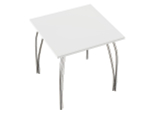 Стол обеденный квадратный TLC-1.2 (OC-11) White In 2S 742*750*750