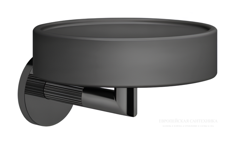 Мыльница Gessi Ingranaggio, настенная, цвет Black Metal Brushe PVD