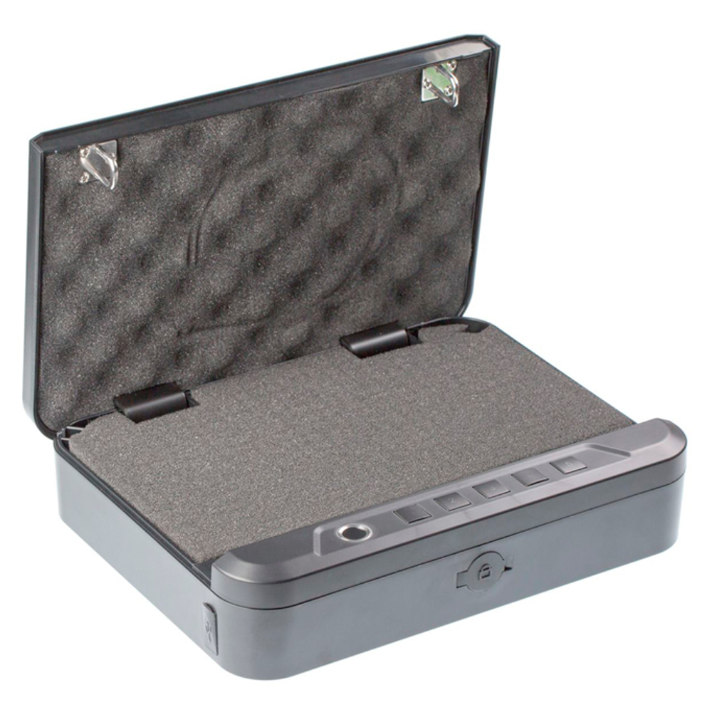 Сейф-Кейс с замком отпечаток пальца/пароль/приложение, пластик+сталь, 2.6 л