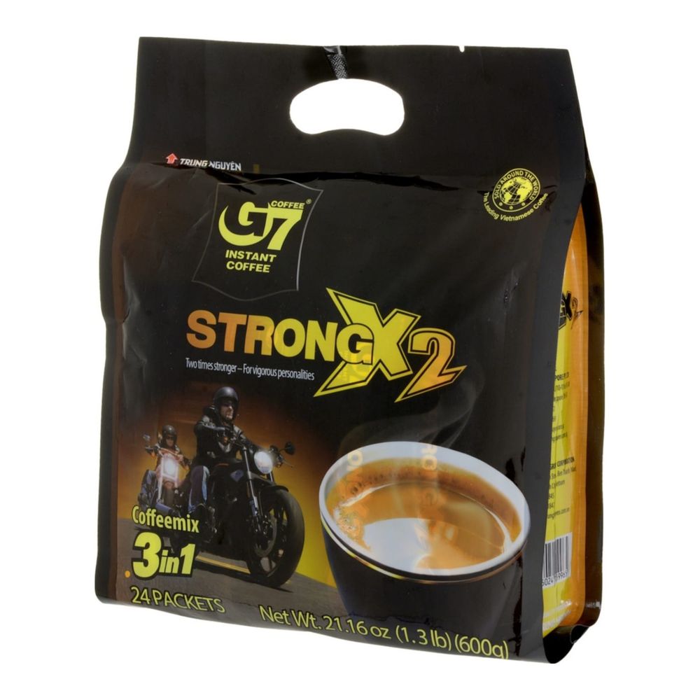 Растворимый кофе Trung Nguyen G7 3 в 1 Strong X2 24 пак x 2 уп