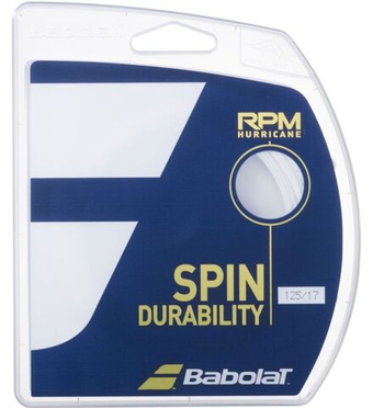 Теннисные струны Babolat RPM Hurricane (12 м) - белые