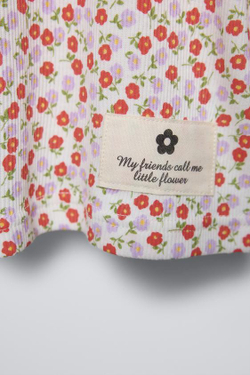 ZARA ПИЖАМА С ЦВЕТОЧНЫМ ПРИНТОМ, КОРАЛЛОВЫЙ