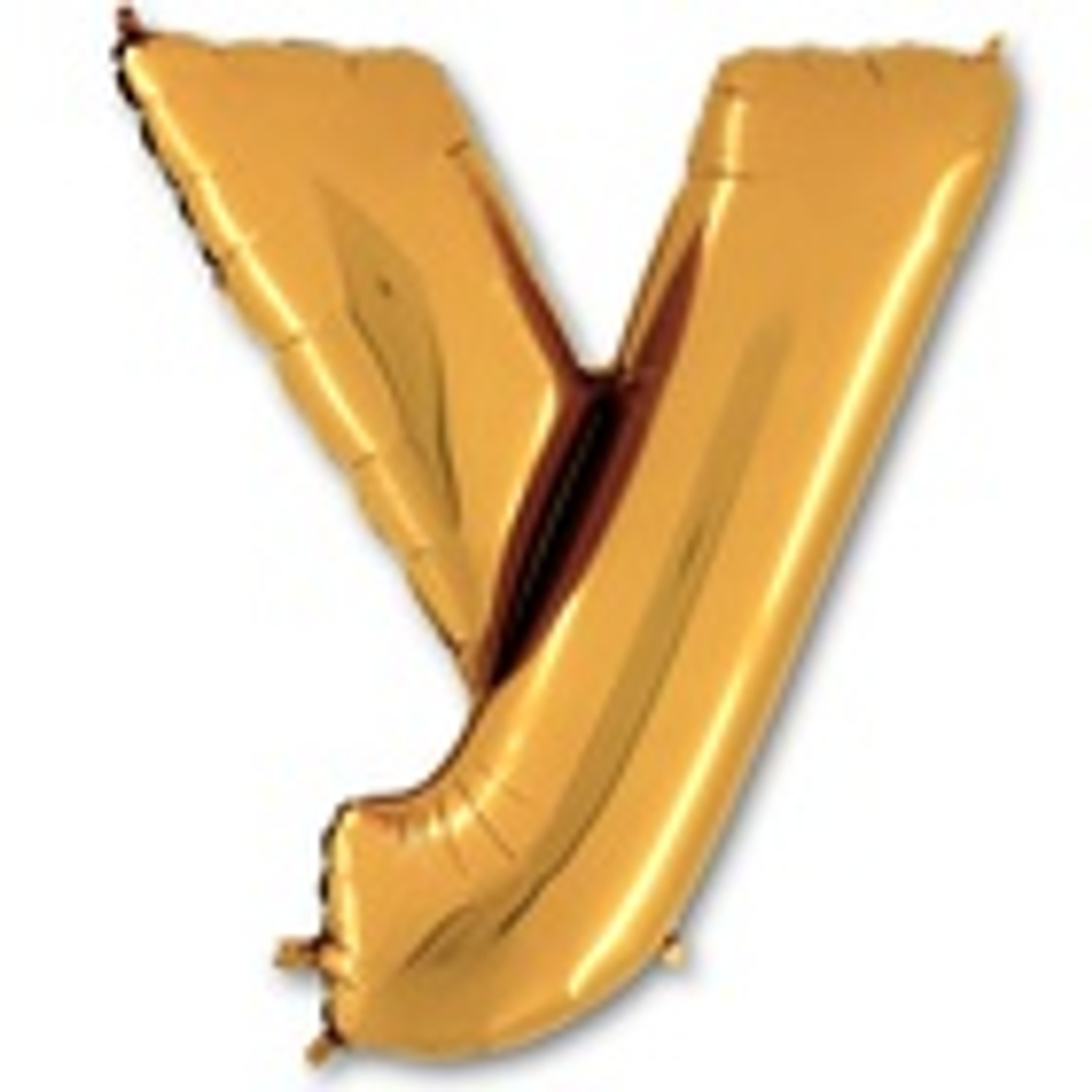 Буквы золотые русские/английские 40"-102 см