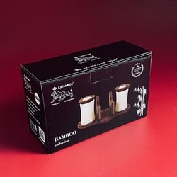 Lenardi 235-088 Набор солонок с салфетницей TROPICAL в под.уп.(х24)Фарфор