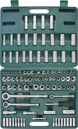 S05H48107S Набор инструмента универсальный 1/4", 3/8" и 1/2"DR, 107 предметов