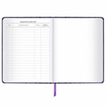 Дневник 1-11 класс 48 л., кожзам (твердая с поролоном), нашивка, BRAUBERG "CROCODILE", фиолетовый, 106211