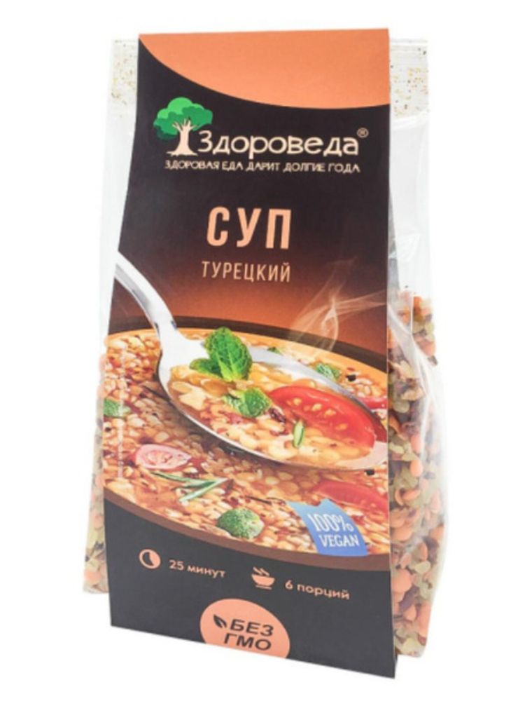 Здороведа Суп турецкий с булгуром и чечевицей 250 г