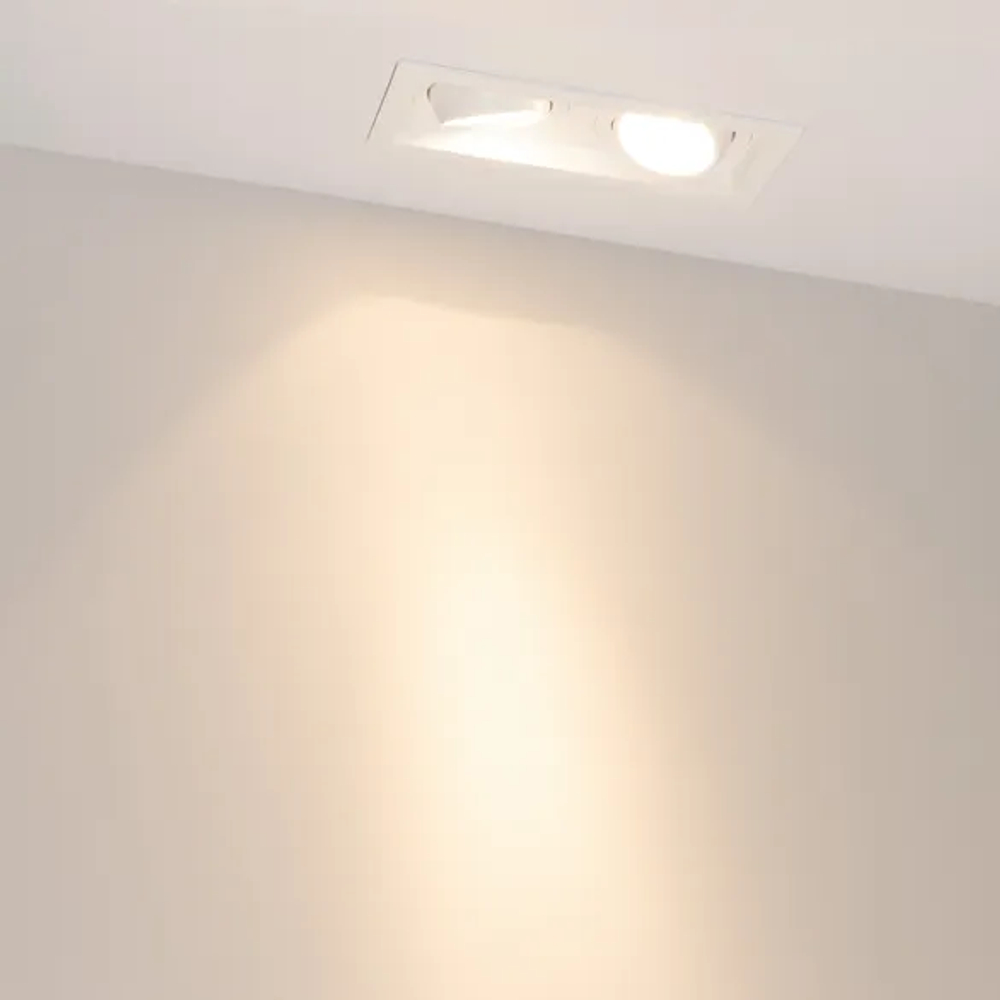 Светильник MS-VORTEX-BUILT-S170x90-2x12W Warm3000 (WH-WH, 20 deg, 230V) (Arlight, IP20 Металл, 5 лет) 057760