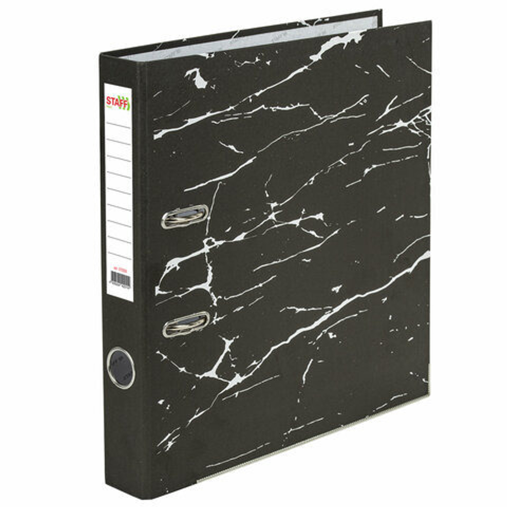 Регистратор А4 5 см СТАФФ Профит черный (272008)