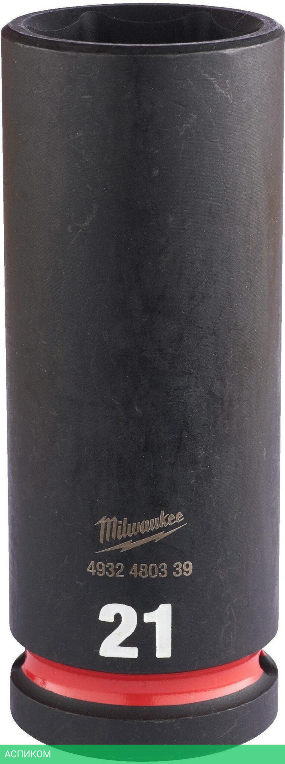 Головка ударная Milwaukee Shockwave 1/2" 21мм (4932480339)