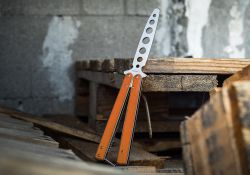 Нож Boker 01BO699SOI Balisong Trainerфотография - 8