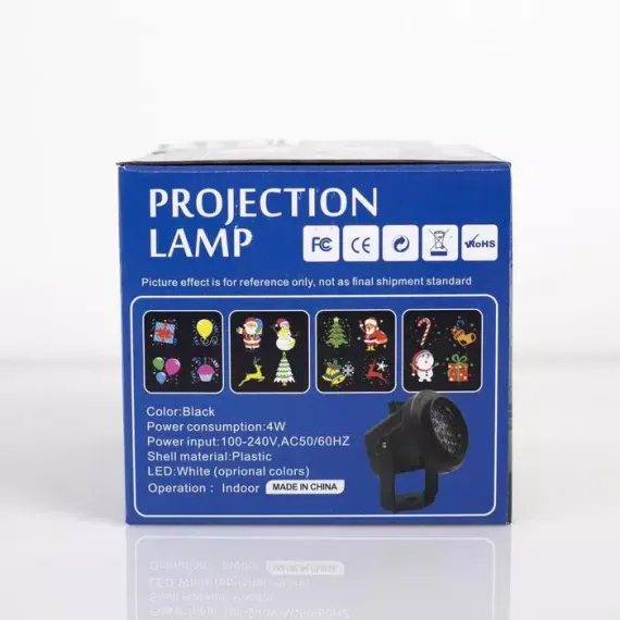 Проектор Новогодние картинки, свечение мульти, 220 В., Luazon Lighting (5254658)