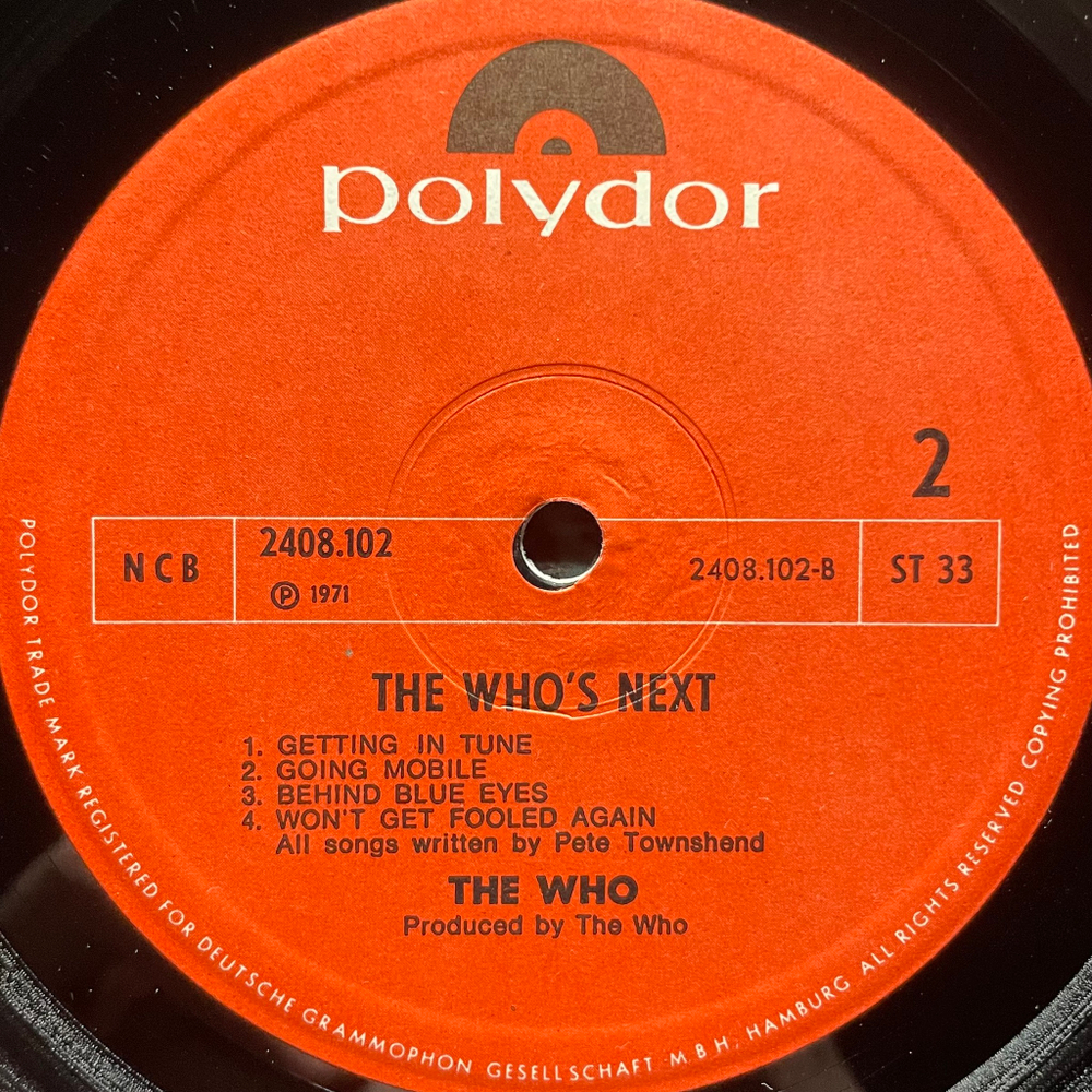 The Who ‎– Who's Next (Скандинавия 1971г.)
