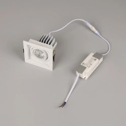 Светильник MS-VORTEX-BUILT-S90x90-12W Warm3000 (WH-WH, 40 deg, 230V) (Arlight, IP20 Металл, 5 лет) 057914